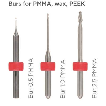 Freza MCX5 - PMMA 2.5mm/inel rosu