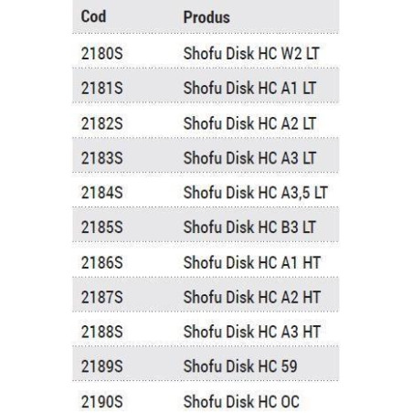 SHOFU DISC HC A1 LT