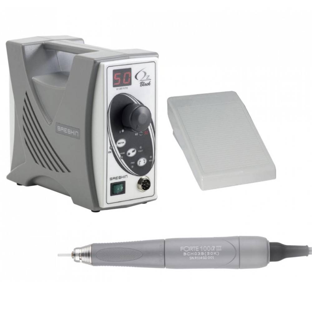 Micromotor OZ BLACK -inductie, 50.000 rpm/ piesa de mana Forte100 a III