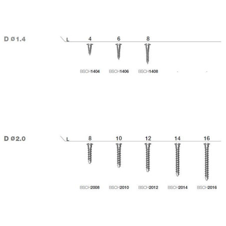 SURUB DE OSTEOSINTEZA D2.0  L10  BSCH2010