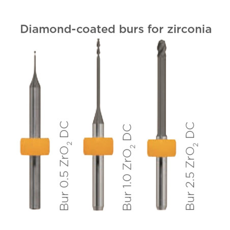 Freza MCX5 - Zirconiu 0.5mm DC/inel galben