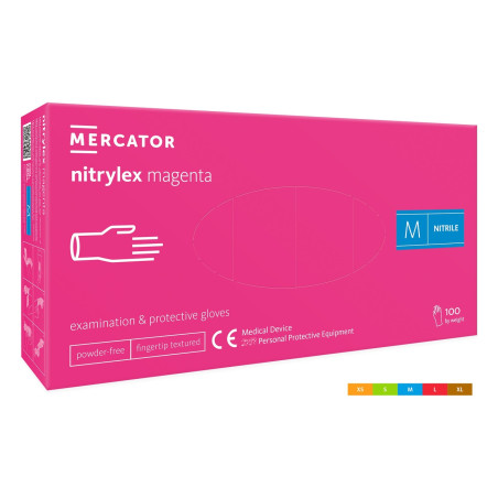 MANUSI NITRIL NYTRILEX MAGENTA - M