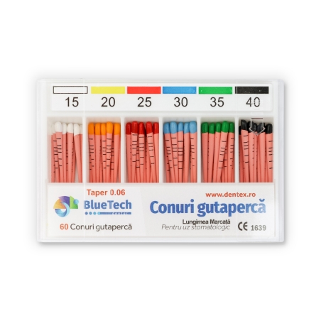 CONURI GUTAPERCA 15  BLUETECH - 0.6
