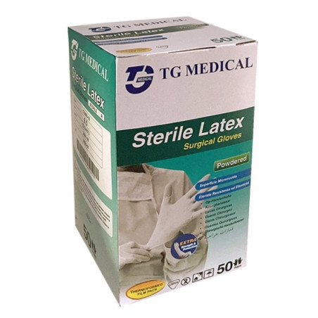MANUSI LATEX PUDRATE STERILE 6