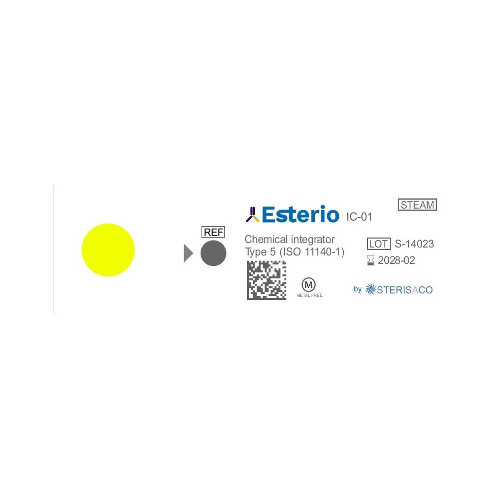 TEST CHIMIC INTEGRATOR ESTERIO - STERILIZARE CLASA 5 - NEADEZIV - 250 stripuri