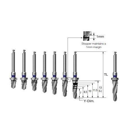 PACHET 20 X IMPLANTURI OSSTEM SA +TAPER KIT +FIZIODISPENSER NSK FARA FIBRA OPTICA