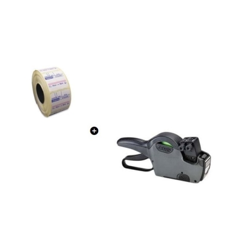 PACHET PROMO PISTOL TRASABILITATE- alfanumeric + 3 x ETICHETE DUBLU ADEZIVE ROLA 500buc