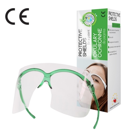OCHELARI PROTECTIE PACIENT rama alba + 8 folii refill