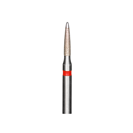 FREZA TURBINA FLACARA LUNGA VARF INACTIV DIAMANTATA ROSIE - 012