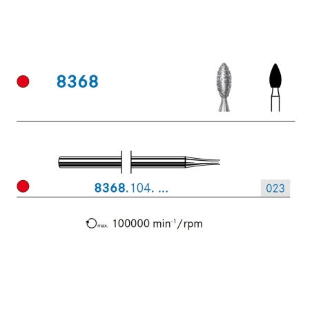 FREZA PIESA DREAPTA FLACARA DIAMANTATA ROSIE - 023