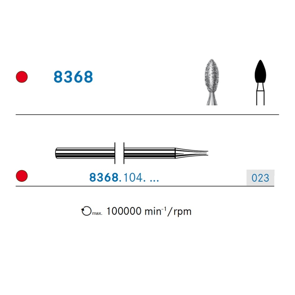 FREZA PIESA DREAPTA FLACARA DIAMANTATA ROSIE - 023