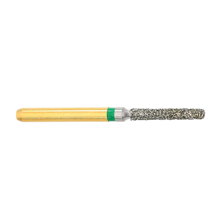 FREZA TURBINA CILINDRICA LUNGA MARGINI ROTUNDE S-DIAMANTATA VERDE - 012