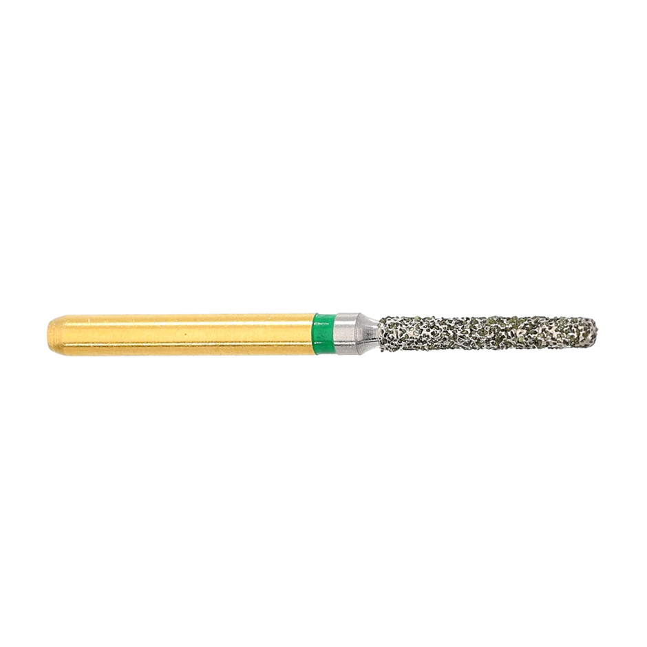 FREZA TURBINA CILINDRICA LUNGA MARGINI ROTUNDE S-DIAMANTATA VERDE - 012