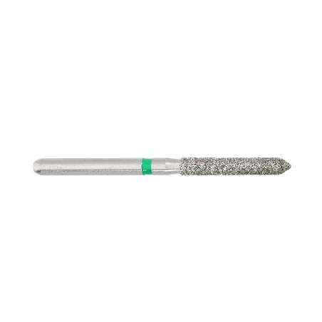 FREZA TURBINA CILINDRICA LUNGA VARF ASCUTIT DIAMANTATA VERDE - 016