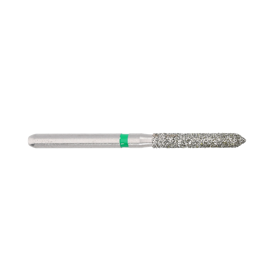 FREZA TURBINA CILINDRICA LUNGA VARF ASCUTIT DIAMANTATA VERDE - 016