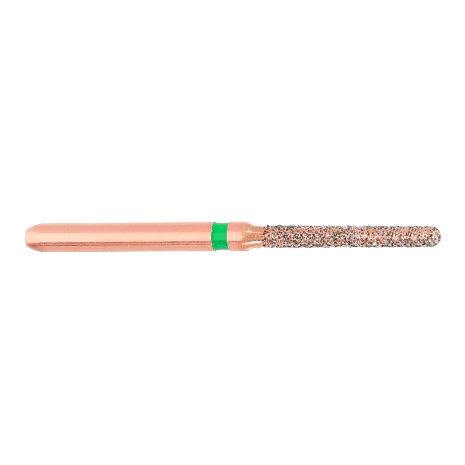 FREZA TURBINA CILINDRICA LUNGA VARF ROTUND DIAMANTATA VERDE