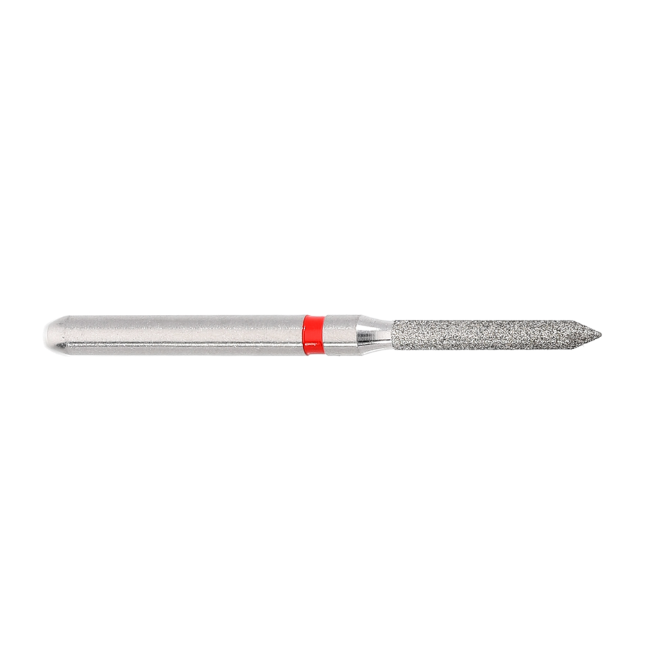 FREZA TURBINA CILINDRICA MEDIE VARF ASCUTIT DIAMANTATA ROSIE - 012