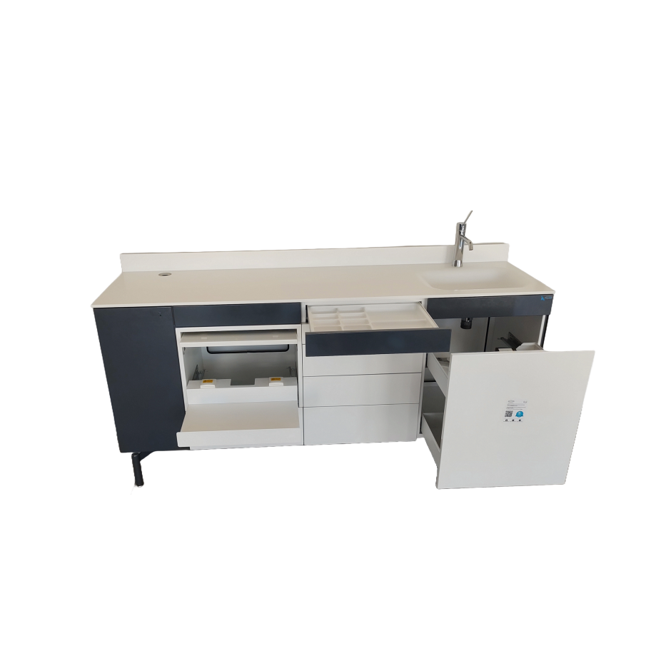 Mobilier metalic cabinet - Astra cu blat de Corian