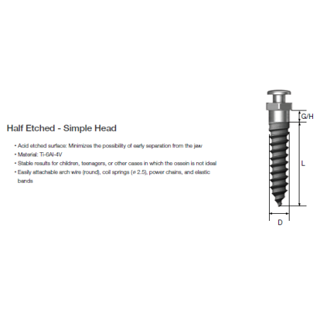 ORTO IMPLANT SH SA 1.6x10mm  OSSH1610HE
