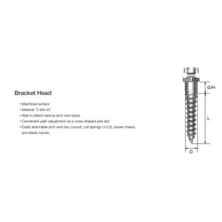 ORTO IMPLANT BH 1.6x8mm  OSBH1608