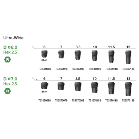 IMPLANT OSSTEM TS III SA R 5.5mmDx10.0mmL  BTS3S5510S