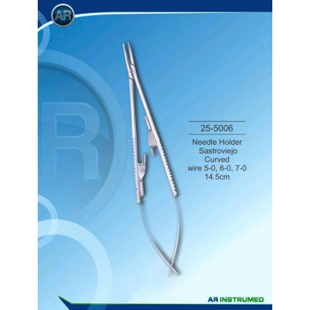 PORT AC CASTROVIEJO CURBAT 14.5cm FIR 5-0, 6-0, 7-0