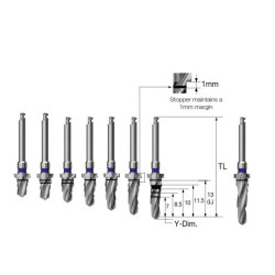 FREZA CONICA CU STOPER D3.5X13