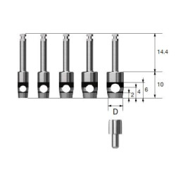 BISTURIU CIRCULAR GINGIE  ONE GUIDE KIT D 3.3 mm