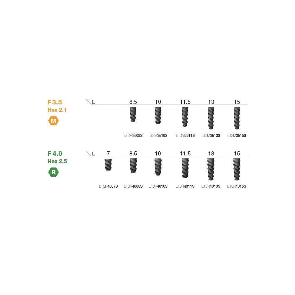 IMPLANT HIOSSEN ET III SA R 4.0mmDx10mmL  AET3R4010S