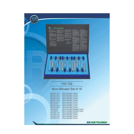 SET 15 MICROELEVATOARE RADICULARE TRATATE CU PLASMA