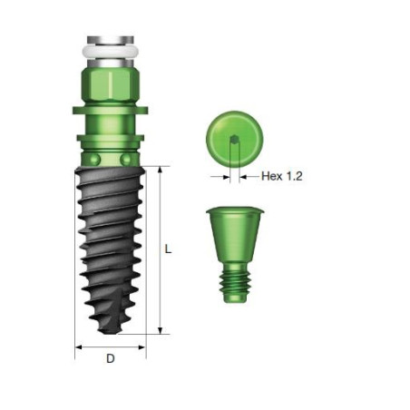 IMPLANT OSSTEM TS IV SA R 4.0mmDx11.5mmL  BTS4S4011S