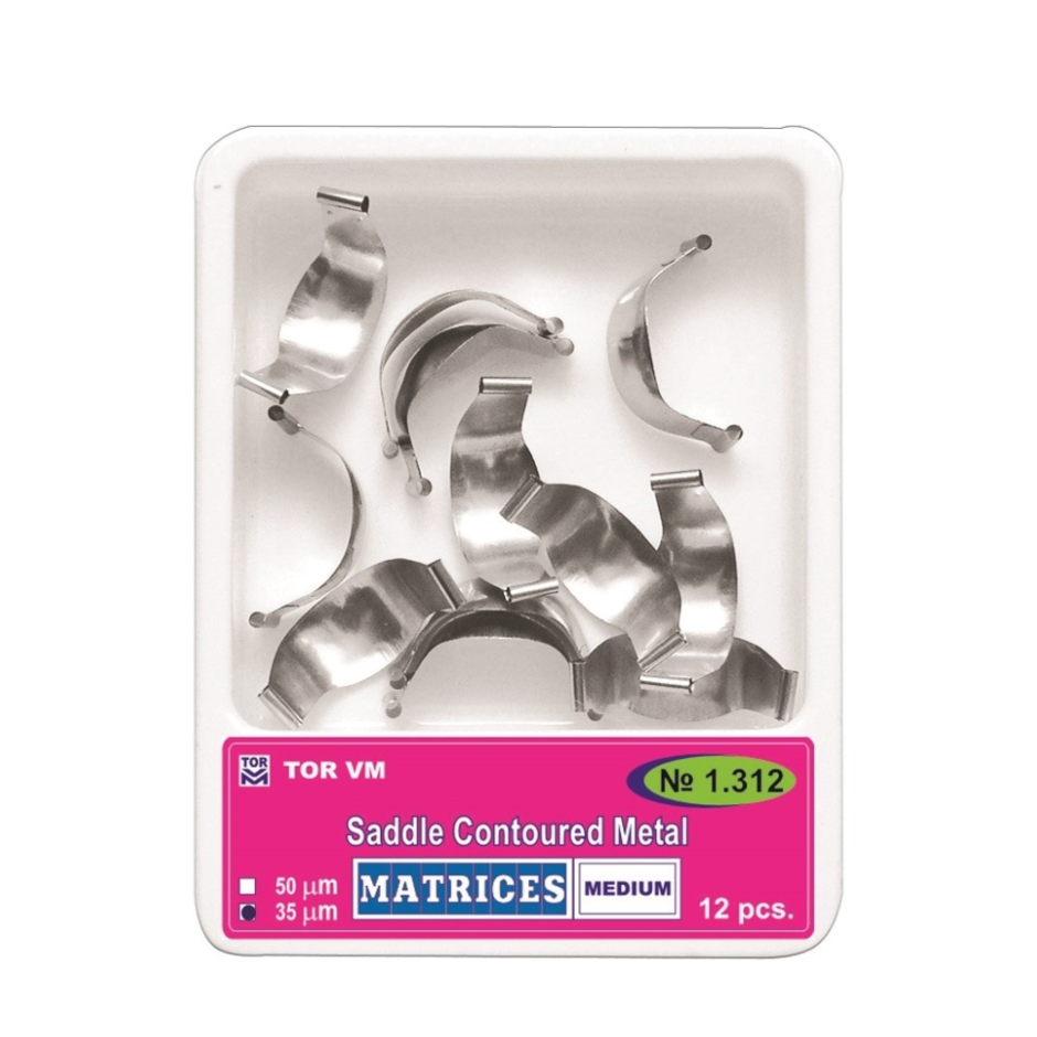 MATRICI METAL CONTURATE MEDIUM 3.5+SUBGINGIVAL 12buc TorVM