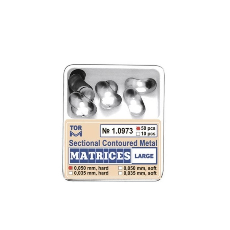 MATRICI SECTIONALE CONTURATE 5mm LARGE HARD 50buc