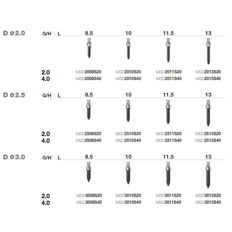 MS IMPLANT CU BILA D3.0 L10 GH2.0  MSD30102R