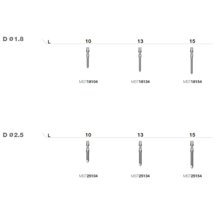 MS IMPLANT PROVIZORIU D1.8 L10  MST18104