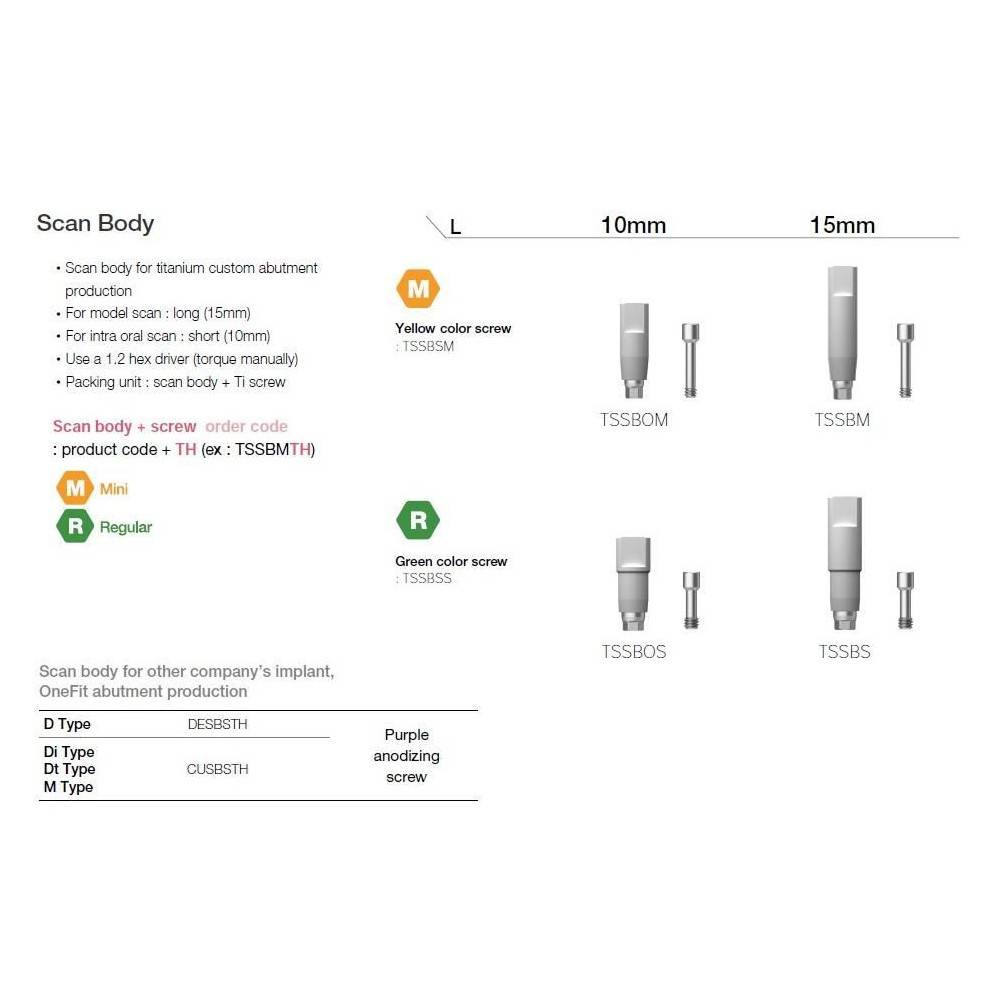 SCAN BODY OSSTEM TS/ET M L  TSSBMTH