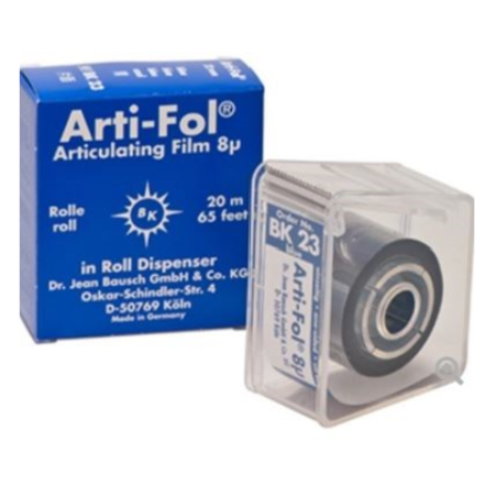 FILM DE ARTICULATIE ARTI-FOL PLASTIC 8 MICRONI ALBASTRU 1 SUPRAFATA DISPENCER 20m X 22mm