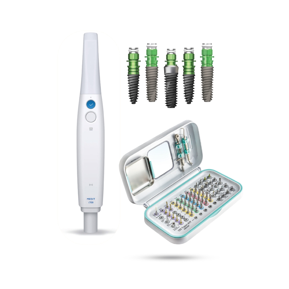 Scanner Intraoral Medit i700 Wireless + 20 implanturi SA + Taper Kit Osstem