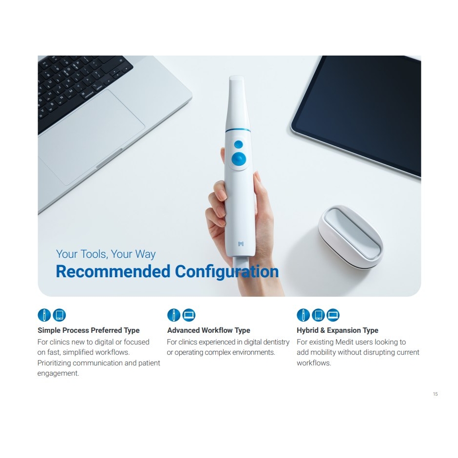 Scanner Intraoral Medit i900M Wireless + 20 implanturi SA + Taper Kit Osstem