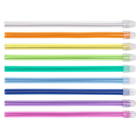 ASPIRATOARE SALIVA FUXIA 100buc BLUETECH