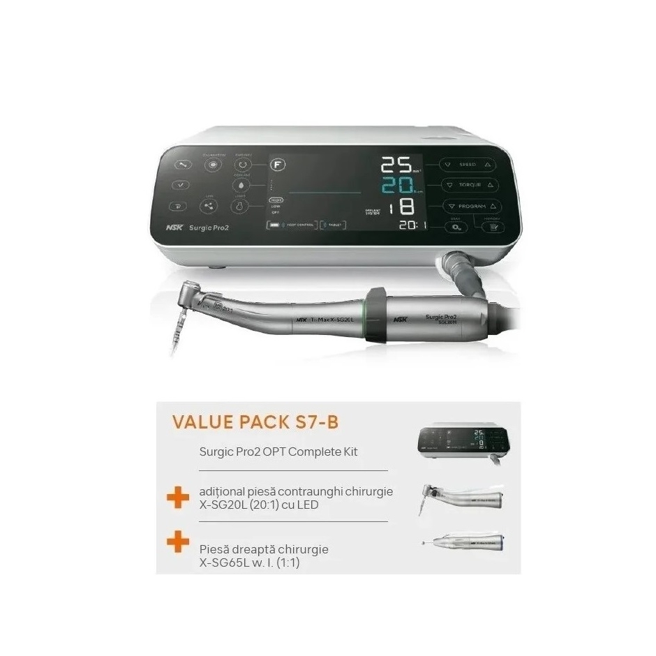 Pachet Fiziodispenser Nsk Surgic Pro 2 Optic - Value Pack S7-B