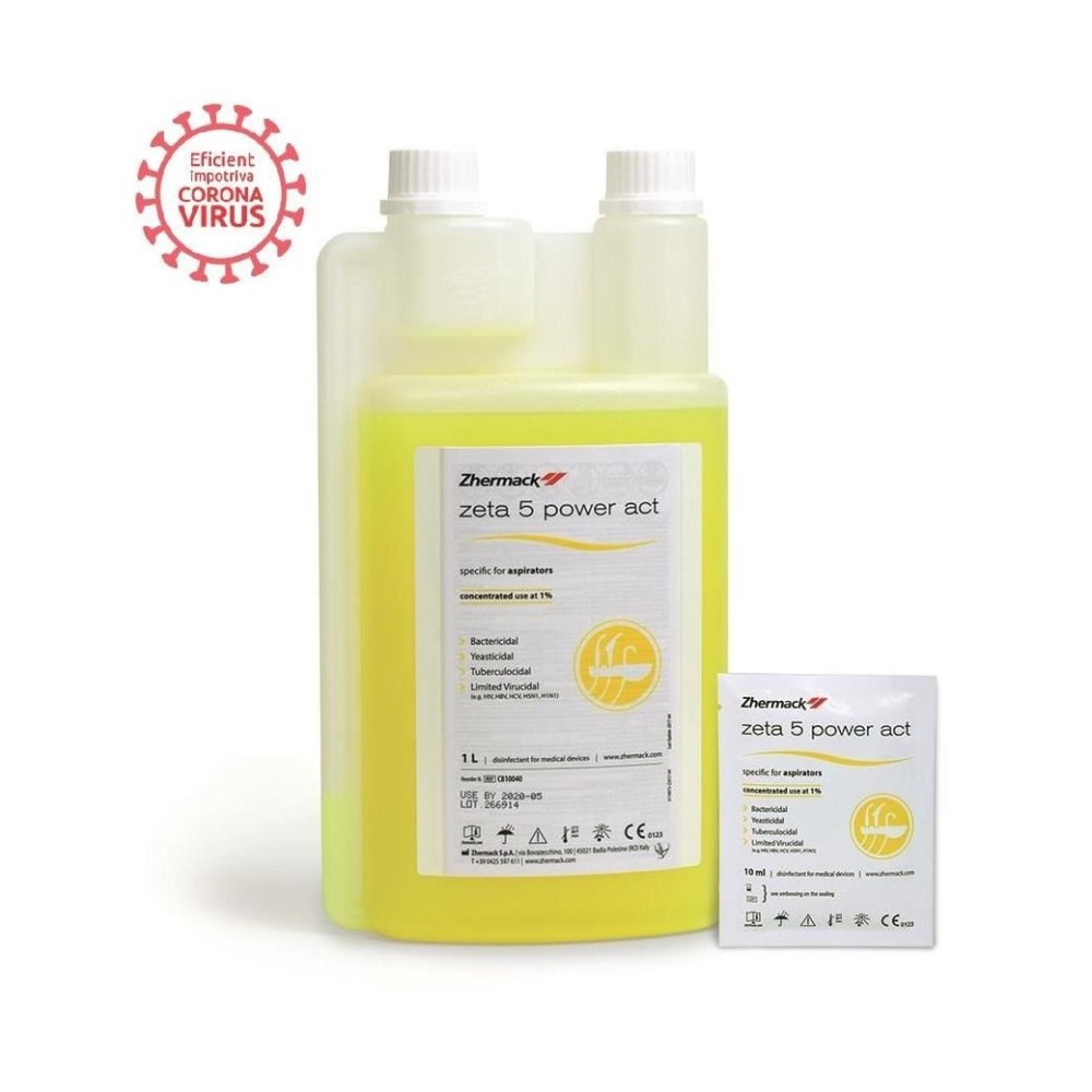 DEZINFECTANT ZETA 5 POWER ACT PENTRU ASPIRATIE 1L