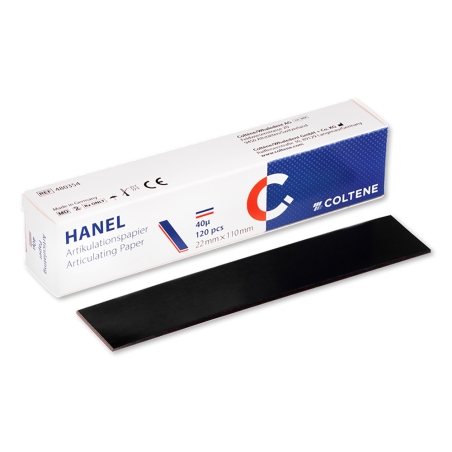 HARTIE ARTICULATIE STRIPS IN FORMA DE I ROSU-ALBASTRU 40micr