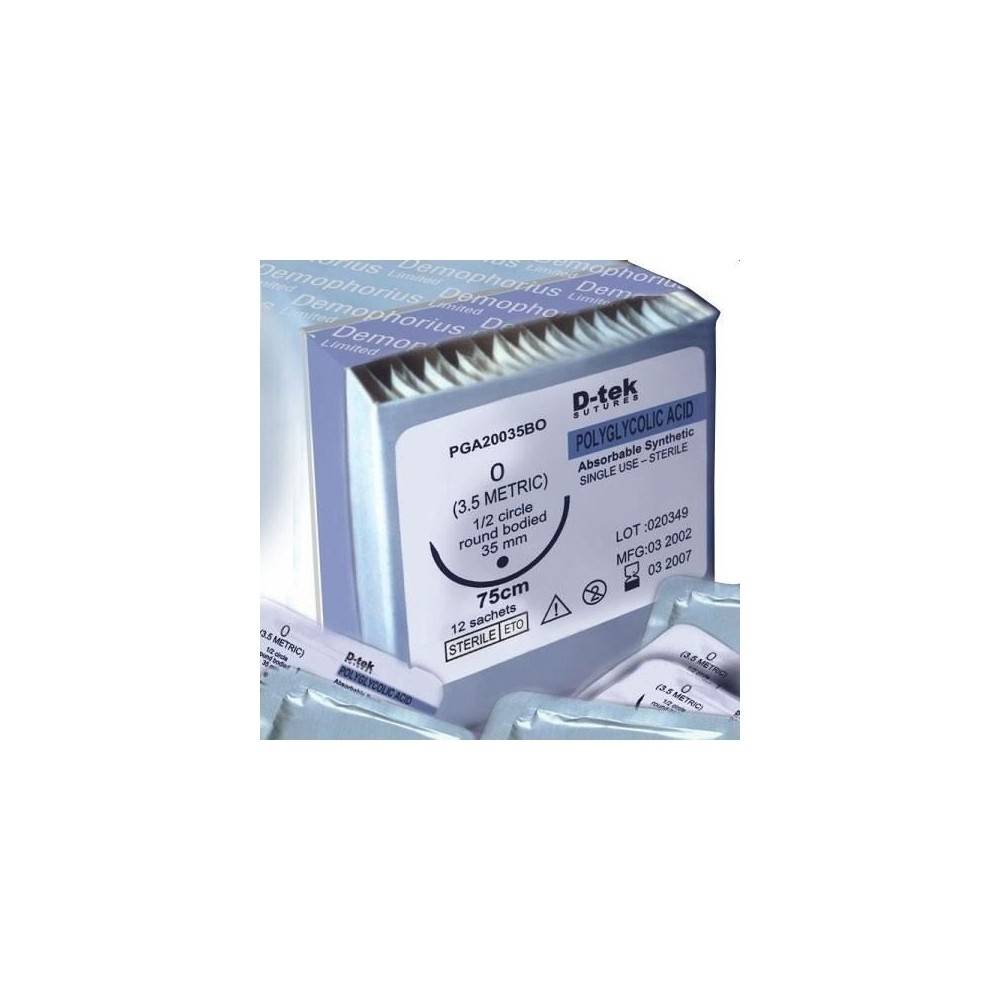 ACE SUTURA PGA 3.0 ROTUND (resorbabil)  1/2