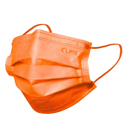 MASTI MEDICALE 4 STRATURI PORTOCALIU - cutie 50 bucati