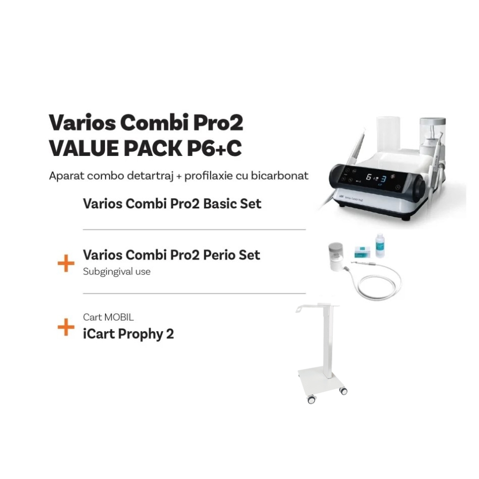 Pachet Varios Combi Pro 2 + Perio Set 2+ iCart Prophy2 Nsk