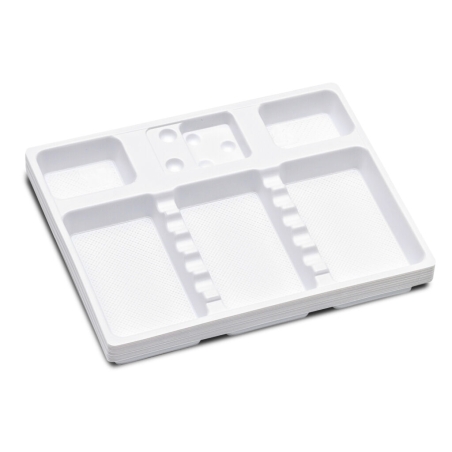 TAVITE PLASTIC COMPARTIMENTATE MICI - 100 buc LARIDENT