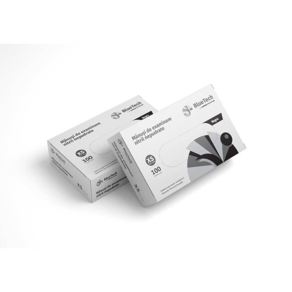MANUSI NITRIL BLUETECH NEGRE XS