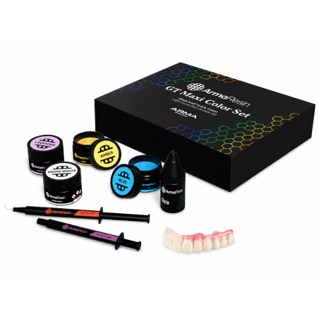 ARMA RESIN STAIN & GLAZE GUM KIT (10 Colour+ 2 Glaze)