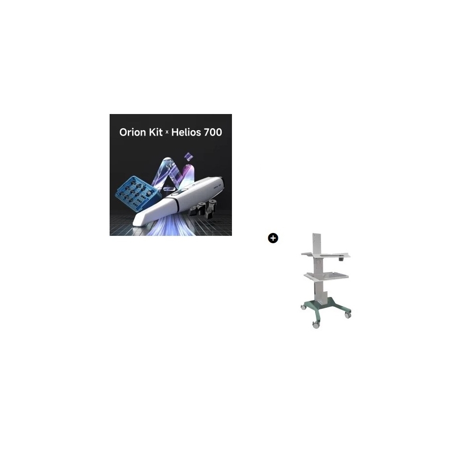 Scaner intraoral fara fir Helios 700 / Orion Kit + Cart mobil pentru scaner cu 2 polite si priza